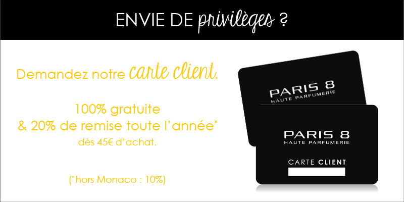 Carte client Paris 8